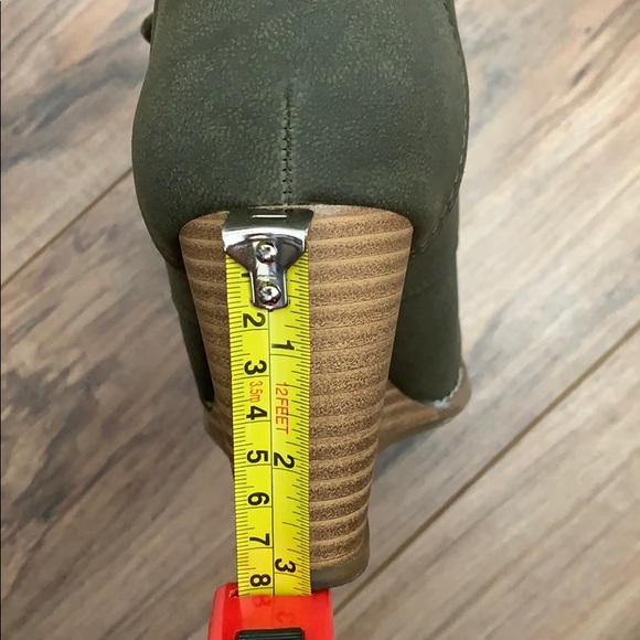 Nautica Forest Green Vaeda Wedge Lace-Up - Picture 5 of 6